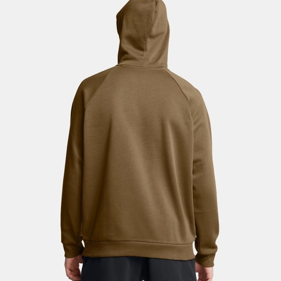 UNDER ARMOUR Rival Fleece Camo Chest Stripe Hoodie Men's SIZE 2XL XXL Coyote NWT - Picture 4 of 9